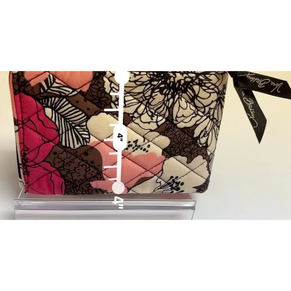 Vera Bradley Mocha Rouge Double ID Wristlet/Wallet
